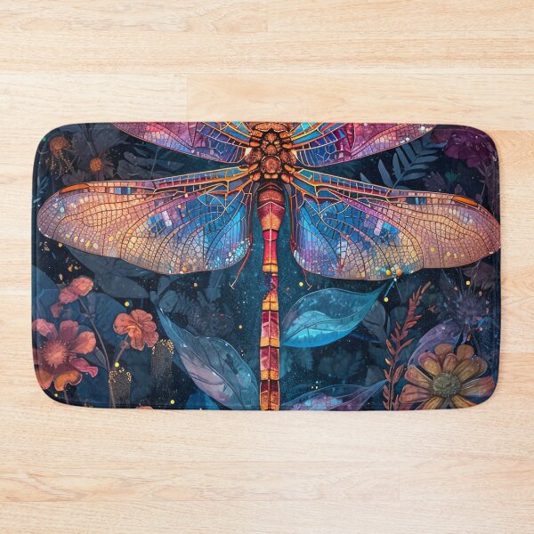 Item preview, abstract colorful modern dragonfly designed and sold by haroulita.