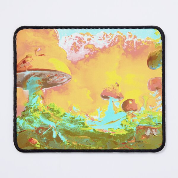 Item preview, Fantasy mushrooms view with clouds designed and sold by MerryCrown.