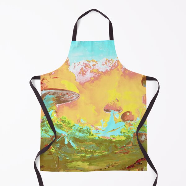Item preview, Fantasy mushrooms view with clouds designed and sold by MerryCrown.