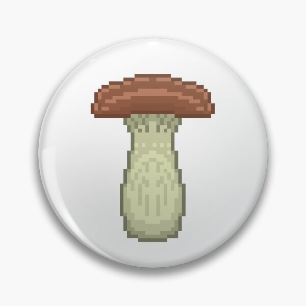 Item preview, Pixel Art King Oyster Mushroom ~ Pleurotus Eryngii ~ designed and sold by stay-cool-cats.
