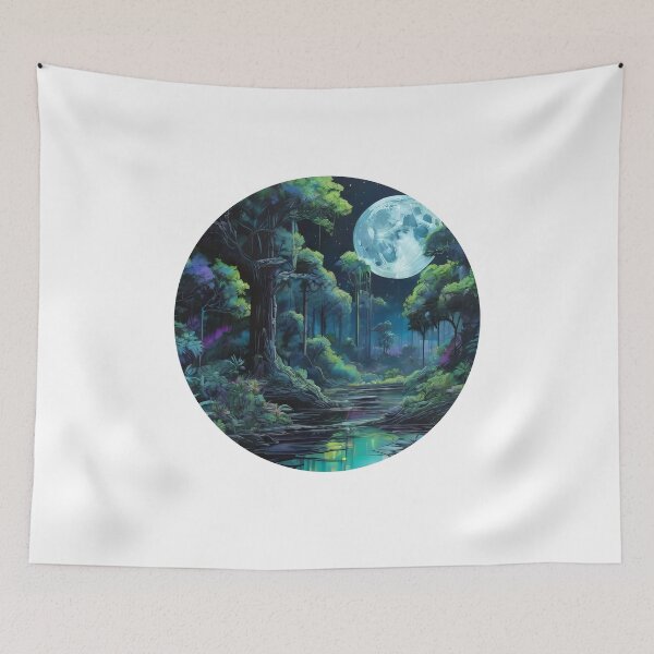 Item preview, Lunar Neon Jungle (623) designed and sold by WASjourney.