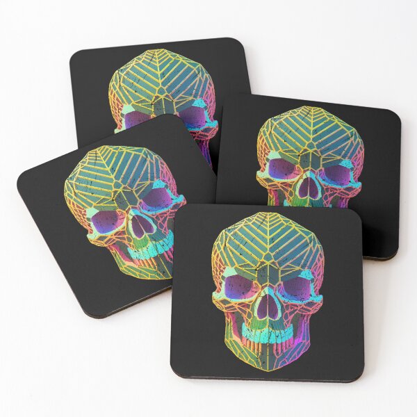 Item preview, Colorful skull, not too scary death designed and sold by Boogeyman Bill.