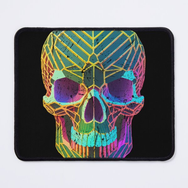 Item preview, Colorful skull, not too scary death designed and sold by Boogeyman Bill.