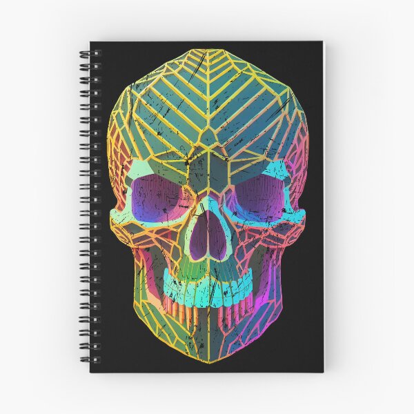 Item preview, Colorful skull, not too scary death designed and sold by Boogeyman Bill.