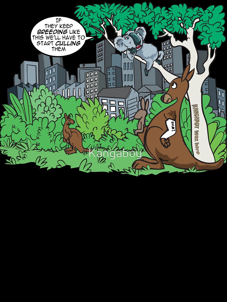 Thumbnail 7 of 7, Oversized T-Shirt, Cool Koala Save the Planet designed and sold by Kangaboy.