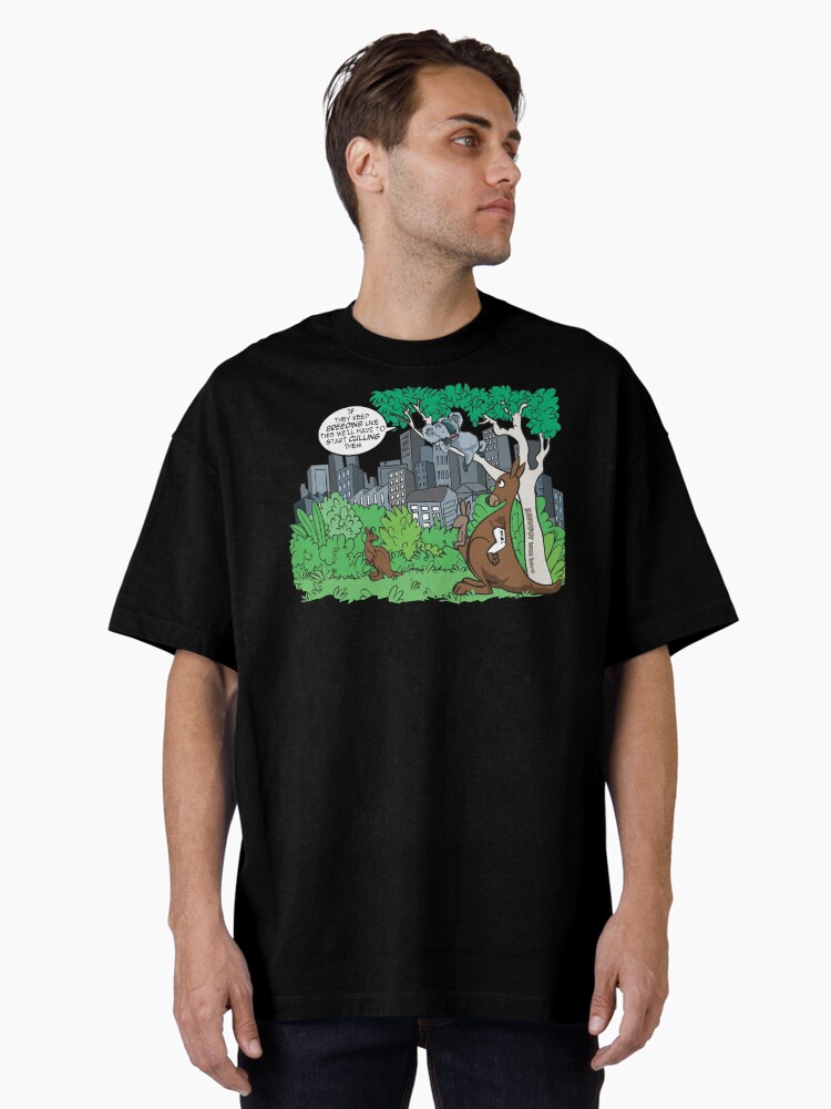 Thumbnail 1 of 7, Oversized T-Shirt, Cool Koala Save the Planet designed and sold by Kangaboy.