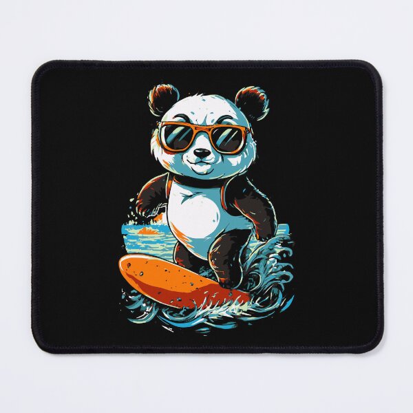 Item preview, Surfing panda cute Fun Illustration Sport Board designed and sold by w1ckerman.