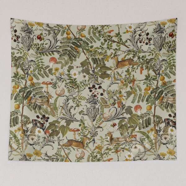 Item preview, Miracles of the Forest- Vintage luxurious beige Pattern Nightgarden designed and sold by UtArt.