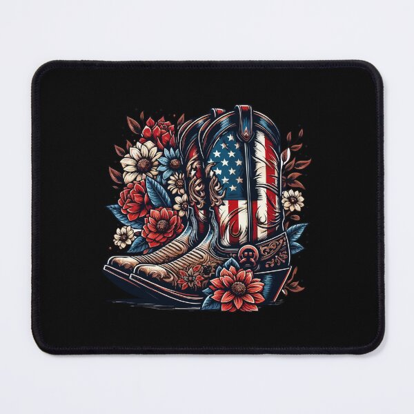 Item preview, Western Boots Adorned With The American Flag designed and sold by Palteeshop.