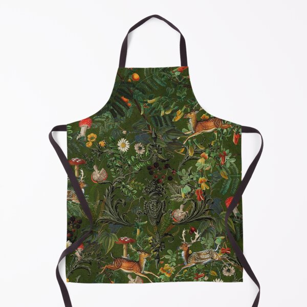 Item preview,  Miracles of the Forest- Vintage luxurious dark green Pattern Nightgarden designed and sold by UtArt.