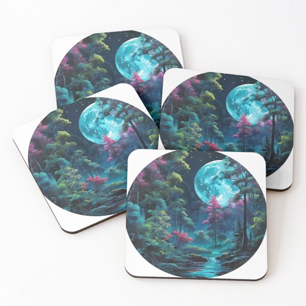 Item preview, Moonlit Neon Jungle (625) designed and sold by WASjourney.