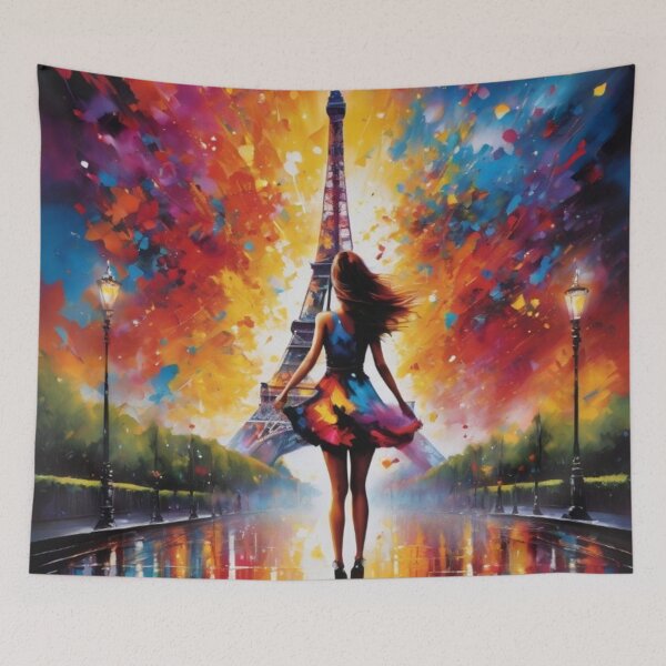 Item preview, Paris girl and Eiffel Tower designed and sold by JackFreestone.