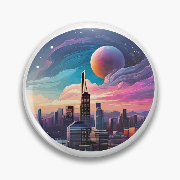 Item preview, Gravitational Wave Cityscape (627) designed and sold by WASjourney.