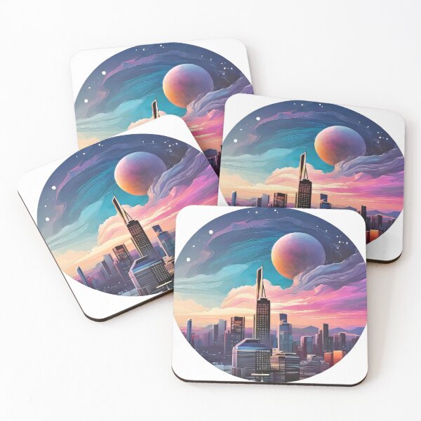 Item preview, Gravitational Wave Cityscape (627) designed and sold by WASjourney.