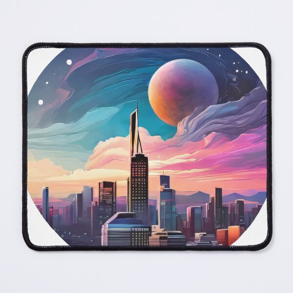 Item preview, Gravitational Wave Cityscape (627) designed and sold by WASjourney.