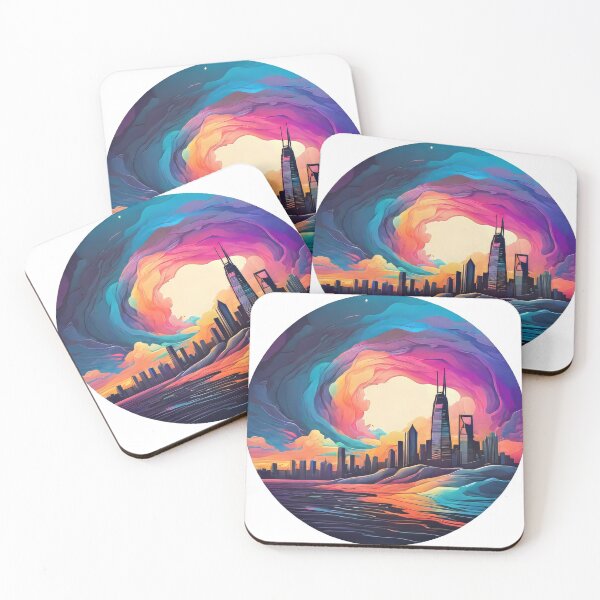 Item preview, City Landmarks in Vibrant Wavelengths (628) designed and sold by WASjourney.