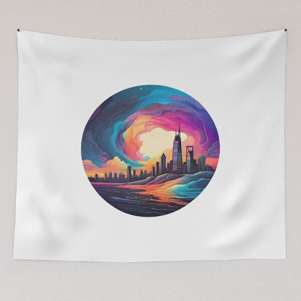 Item preview, City Landmarks in Vibrant Wavelengths (628) designed and sold by WASjourney.