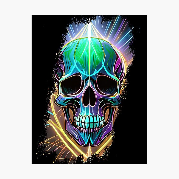Item preview,  Not so scary colorful skull designed and sold by Boogeyman Bill.
