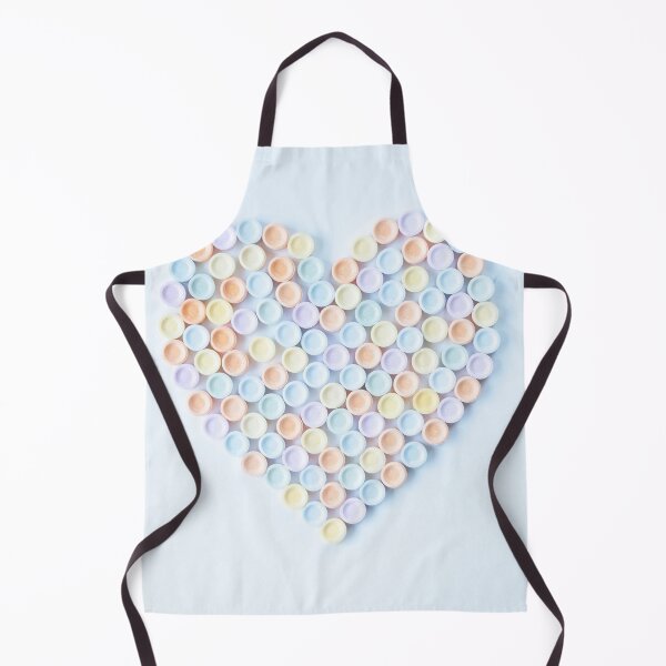 Item preview, Valentine's candy pastel heart art print - small sugar sweets with love for you - food photography designed and sold by Christa Stroo Photography.