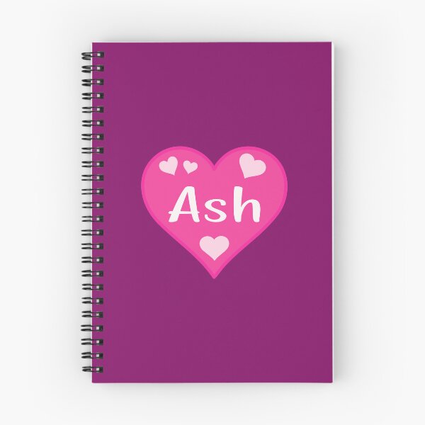 Item preview, Ash Name Pink Heart  designed and sold by Jeallan Designs.