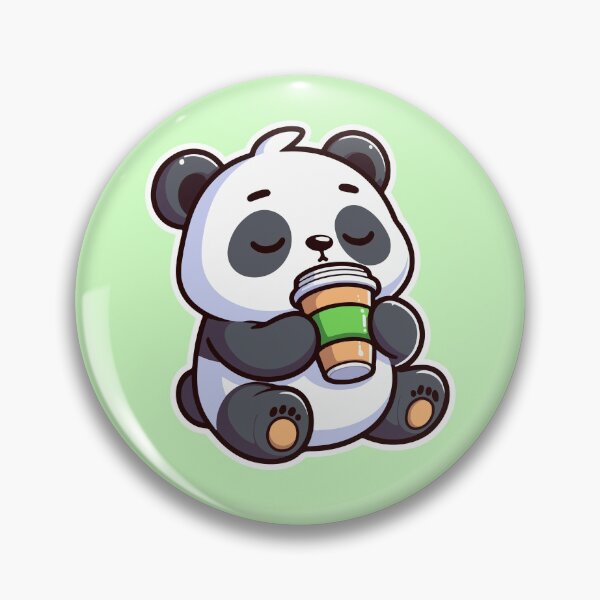 Item preview, Kawai Cute Panda Drinking Coffee 1 | Pets and Animals for Men and Women t-shirt designed and sold by panchiTWO.