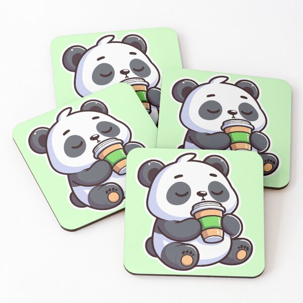 Item preview, Kawai Cute Panda Drinking Coffee 1 | Pets and Animals for Men and Women t-shirt designed and sold by panchiTWO.
