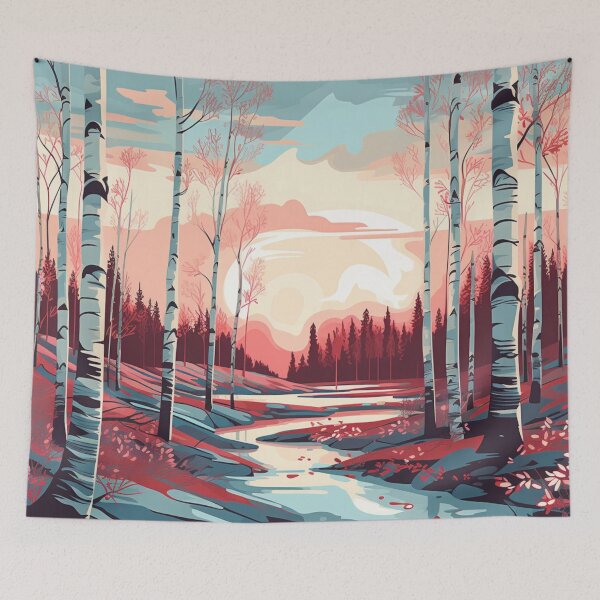 Item preview, Sunset At The Birches designed and sold by GrinGalore.