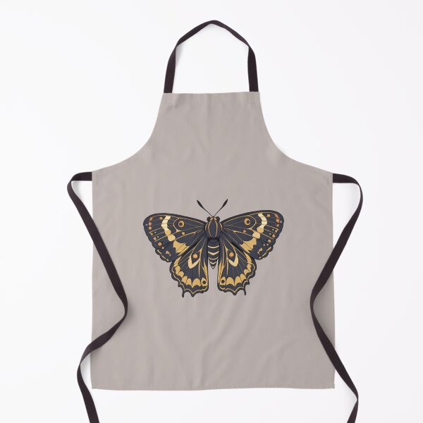Item preview, Black and yellow moth art designed and sold by Atlantico54.