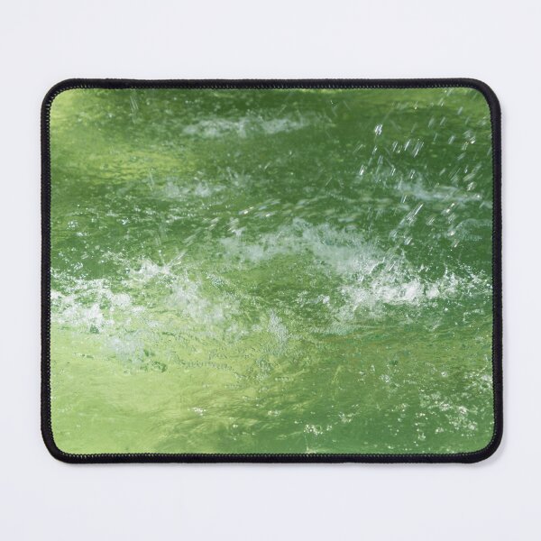 Item preview, Summery Fountain Abstract in Emerald and Jade Greens designed and sold by Georgia Mizuleva.