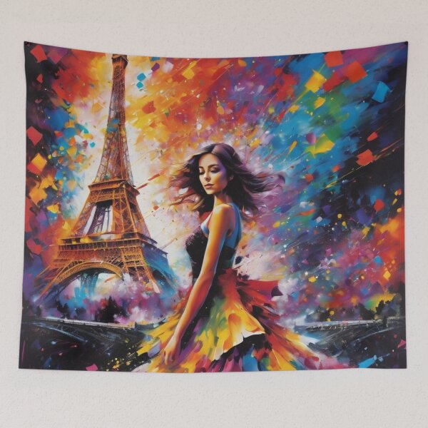 Item preview, Paris girl and Eiffel Tower designed and sold by JackFreestone.