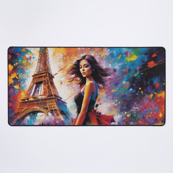 Item preview, Paris girl and Eiffel Tower designed and sold by JackFreestone.