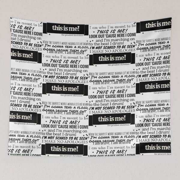 Item preview, This Is Me Lyrics - The Greatest Showman designed and sold by SamanthaLee33.