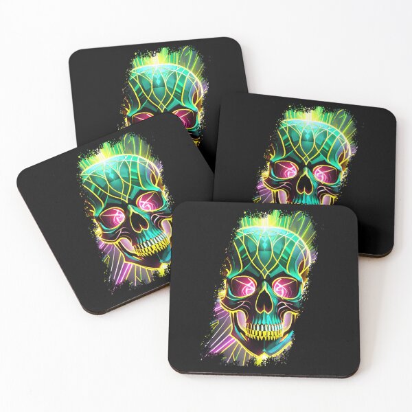Item preview, Not so scary colorful skull designed and sold by Boogeyman Bill.