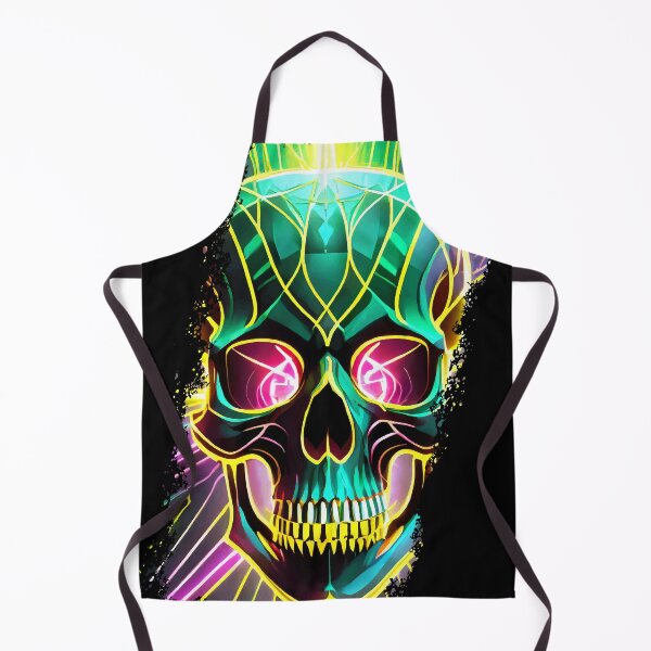 Item preview, Not so scary colorful skull designed and sold by Boogeyman Bill.