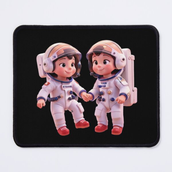 Item preview, Galactic Lovebirds: Cute Astronaut Couple designed and sold by BaisaStudio.