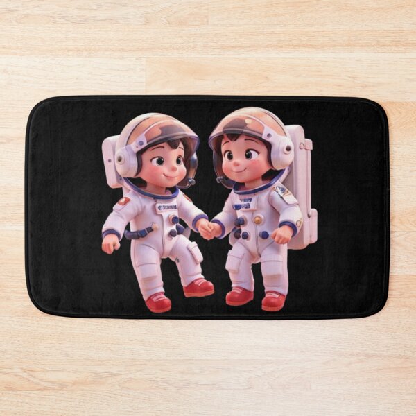 Item preview, Galactic Lovebirds: Cute Astronaut Couple designed and sold by BaisaStudio.