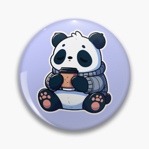 Item preview, Kawaii Cute Panda Drinking Coffee 2 | Pets and Animals for Men and Women t-shirt designed and sold by panchiTWO.