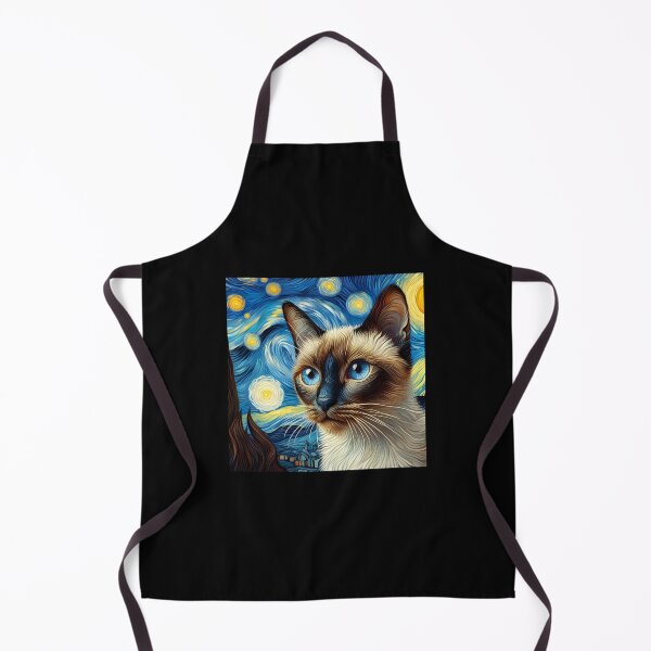 Artikelvorschau, Siamese Splendor Inspired by Van Gogh entworfen und verkauft von BastKittyStore.