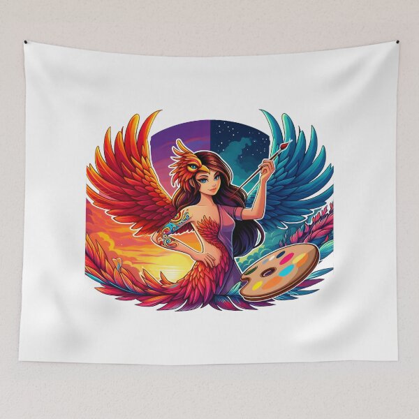 Item preview, Phoenix's Palette: Twilight Enigma designed and sold by AI-Only Creations.