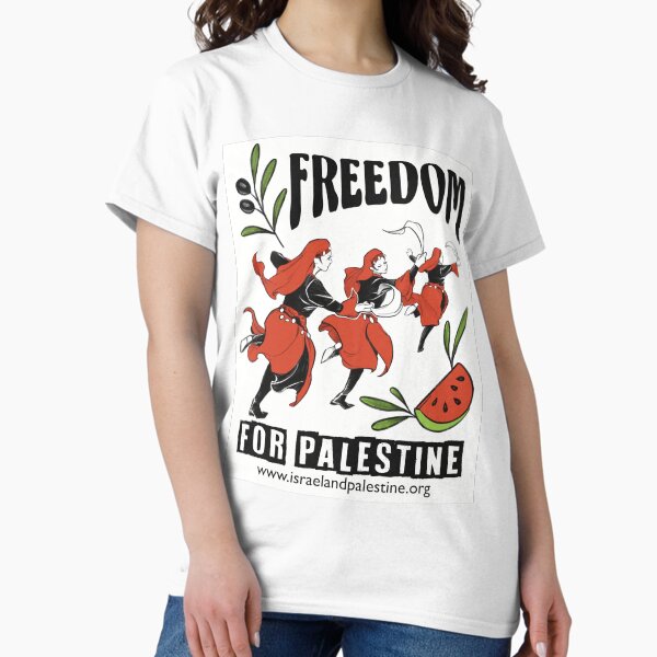 Freedom for Palestine (borderless) Classic T-Shirt