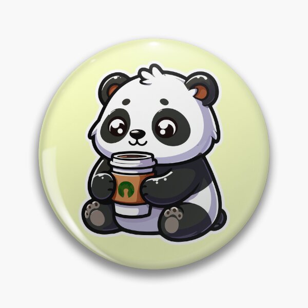 Item preview, Kawaii Cute Panda Drinking Coffee 3 | Pets and Animals for Men and Women t-shirt designed and sold by panchiTWO.