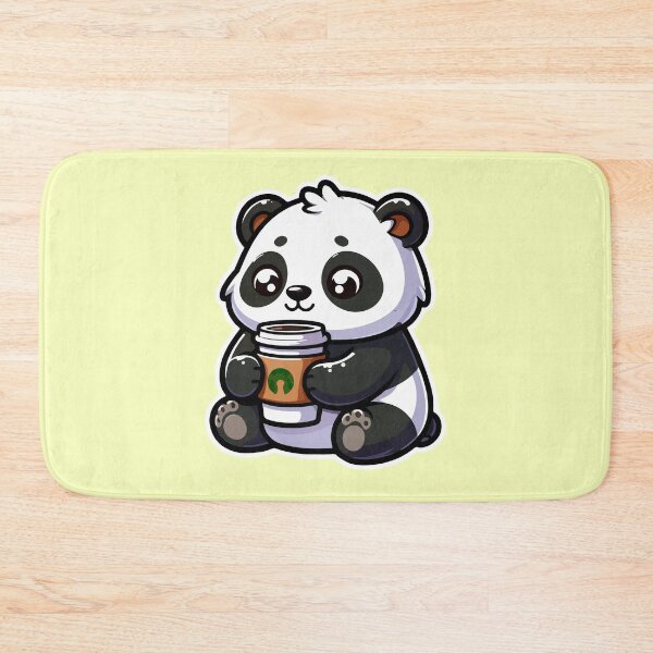 Item preview, Kawaii Cute Panda Drinking Coffee 3 | Pets and Animals for Men and Women t-shirt designed and sold by panchiTWO.