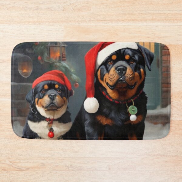 Item preview, Festive Paws: Rottweiler Christmas designed and sold by DoggyDream.