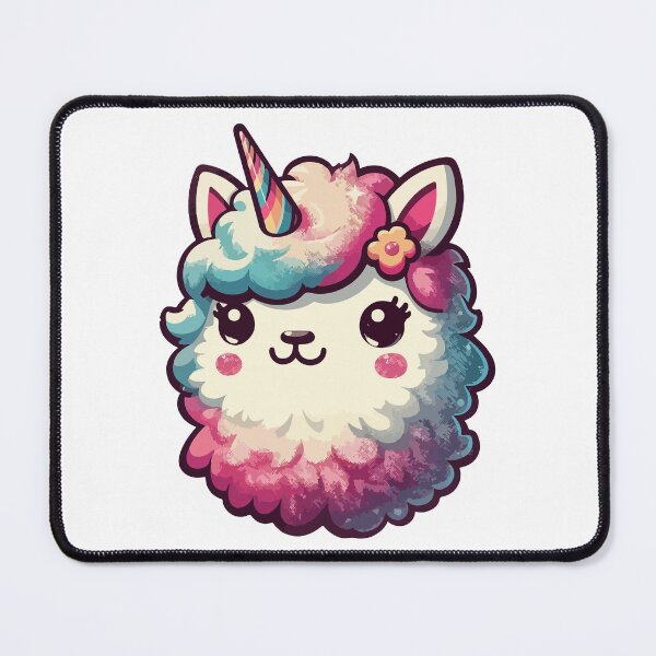 Item preview, Kawaii rainbow llamacorn unicorn llama designed and sold by TomFrontierArt.