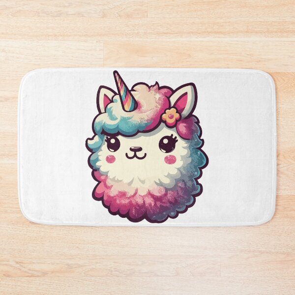 Item preview, Kawaii rainbow llamacorn unicorn llama designed and sold by TomFrontierArt.