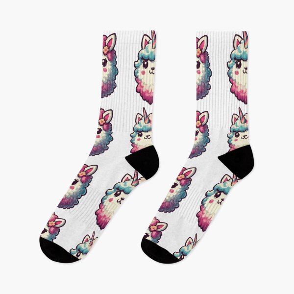 Item preview, Kawaii rainbow llamacorn unicorn llama designed and sold by TomFrontierArt.