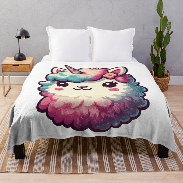 Item preview, Kawaii rainbow llamacorn unicorn llama designed and sold by TomFrontierArt.