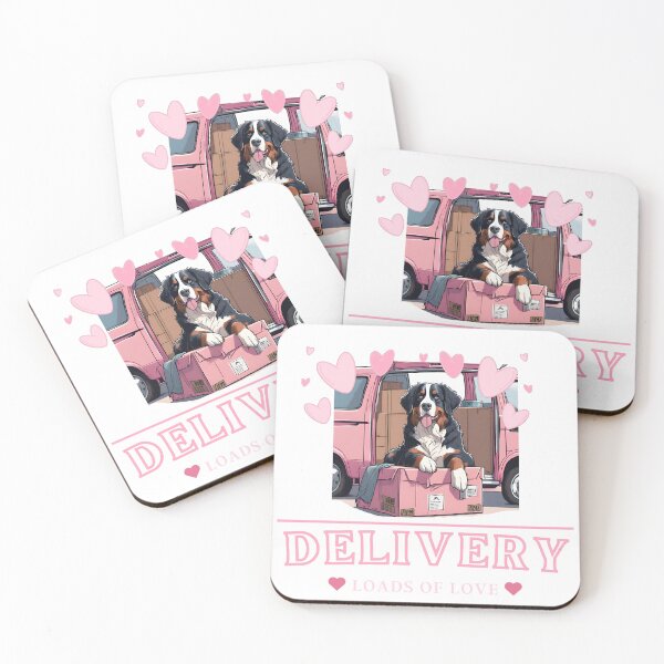 Item preview, Valentine Dog Love Delivery Bernese Mountain Dog designed and sold by GoodyPaws.
