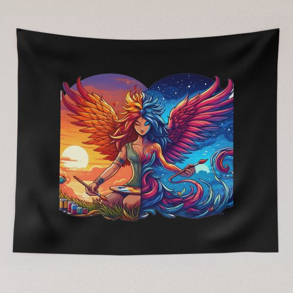 Item preview, Mystic Canvas: Celestial Metamorphosis designed and sold by AI-Only Creations.