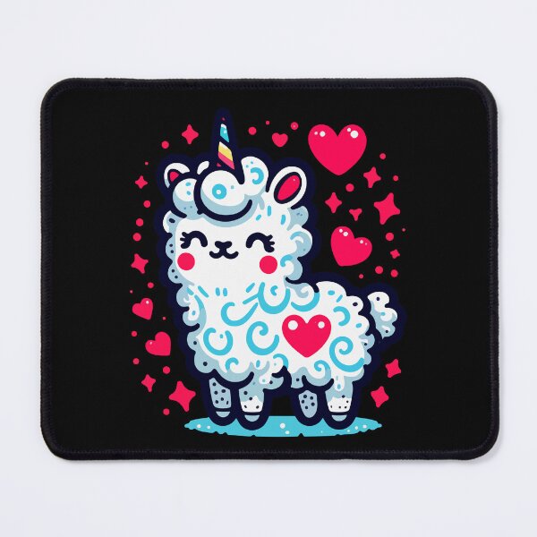 Item preview, Kawaii rainbow llamacorn unicorn llama of love designed and sold by TomFrontierArt.